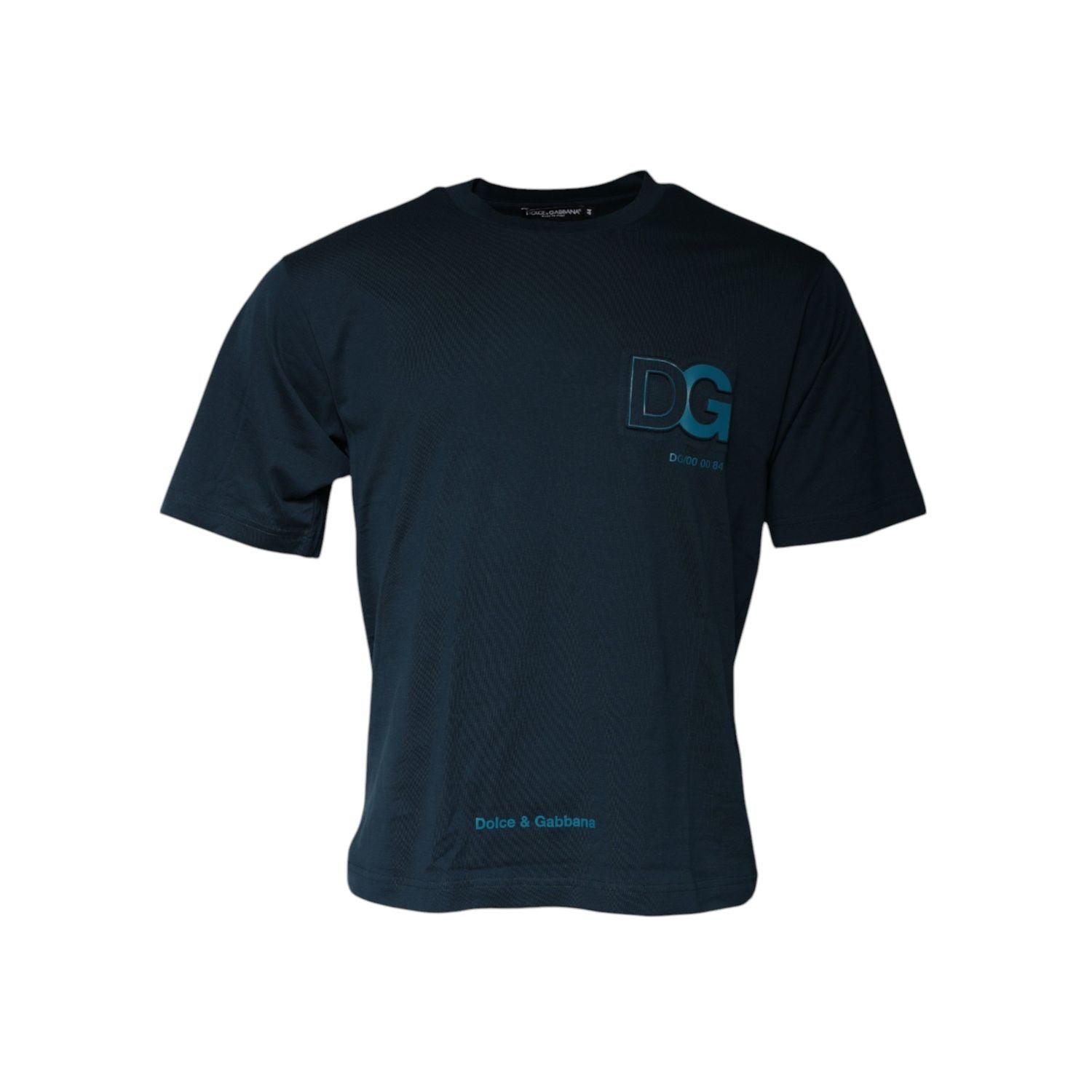 Dolce & Gabbana Blue Logo Crew Neck Short Sleeves T-shirt