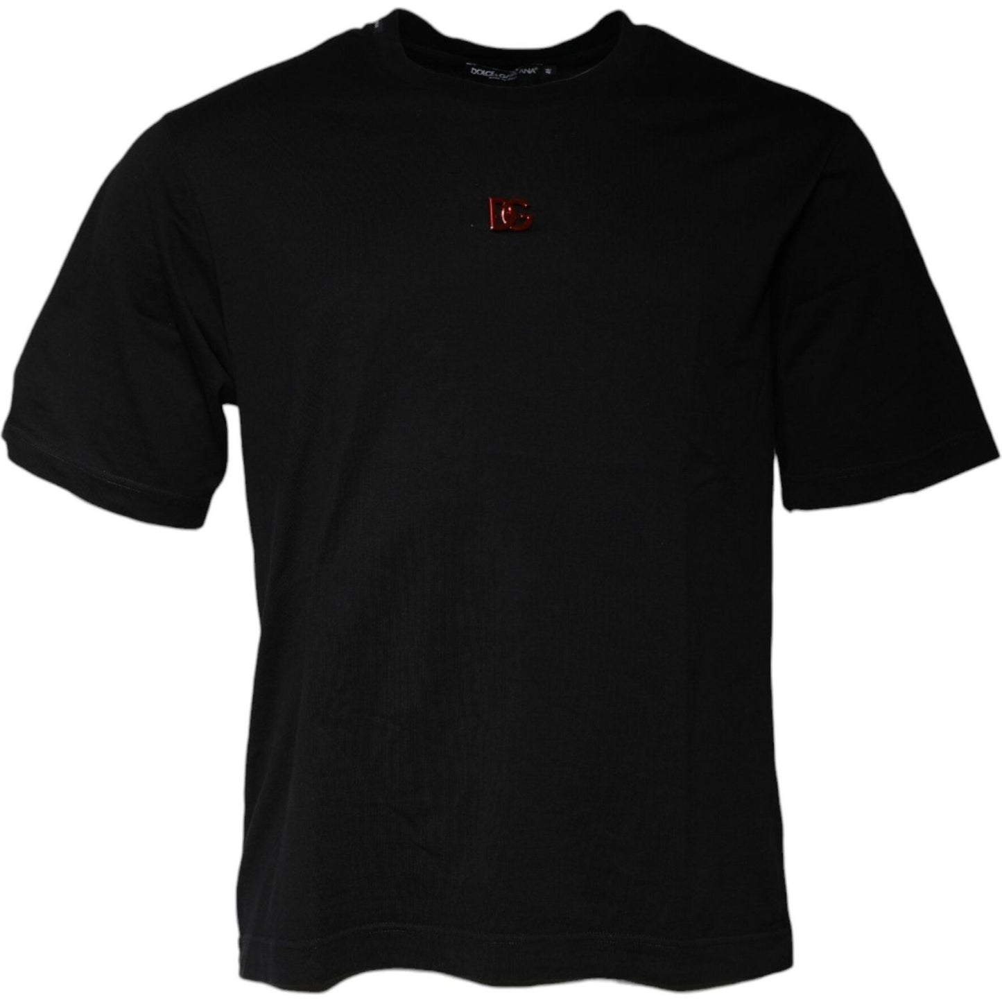 Dolce & Gabbana Black DG Logo Crew Neck Short Sleeve T-shirt