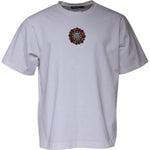 Dolce & Gabbana White Logo Embellished Crew Neck T-shirt
