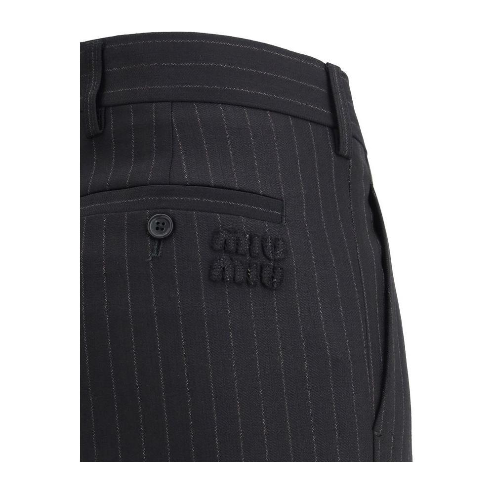 Miu Miu Striped Tailored Trousers