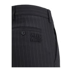 Miu Miu Striped Tailored Trousers