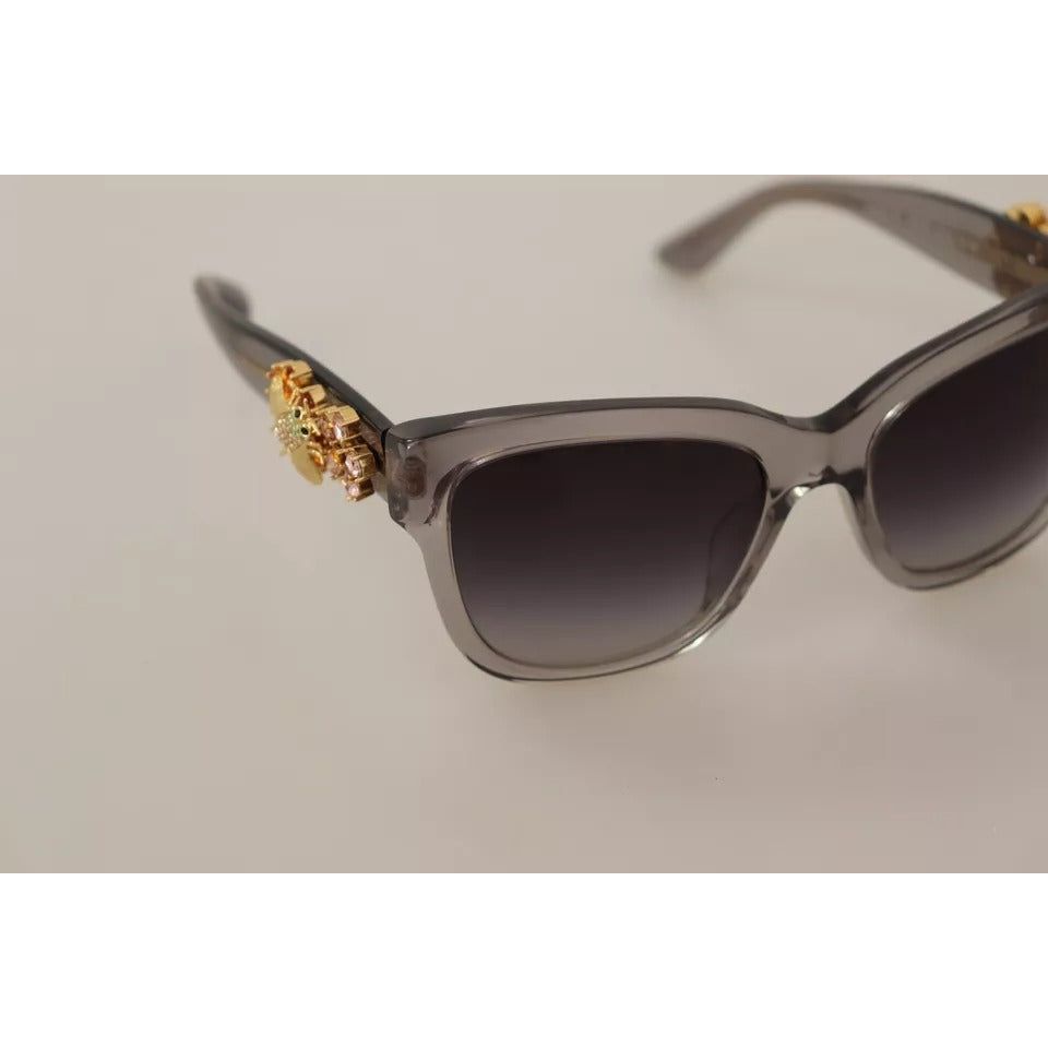 Dolce & Gabbana DG 4247-B-F Clear Embellished Crystal Acetate Sunglasses GLA988