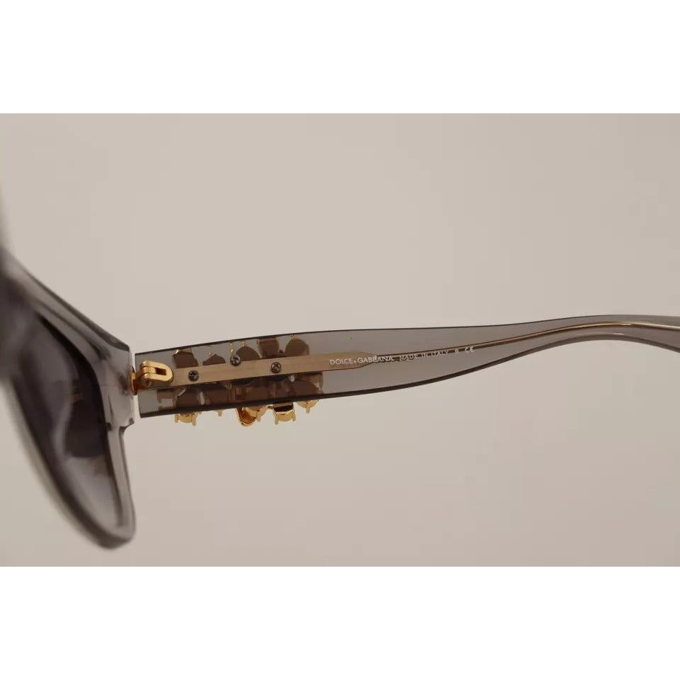 Dolce & Gabbana DG 4247-B-F Clear Embellished Crystal Acetate Sunglasses GLA988