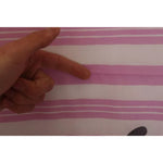 Dolce & Gabbana Pink White Striped Cotton Wrap Shawl Scarf MS6126