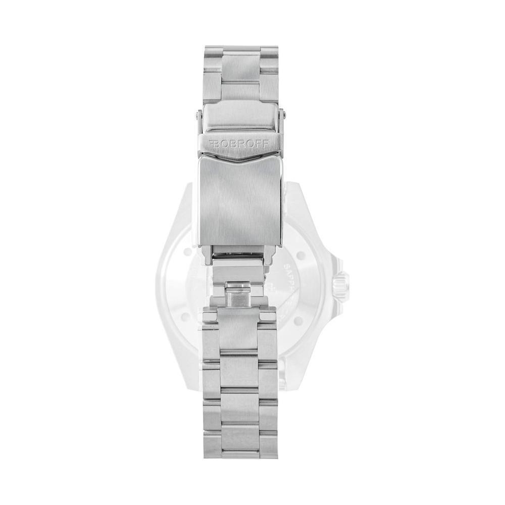 Bobroff Silver Stainless Steel Watch