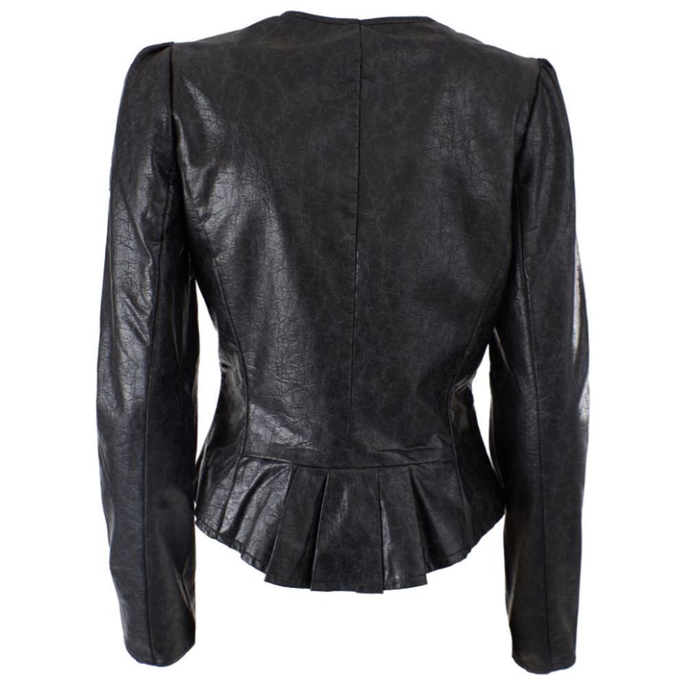Yes Zee Black Polyethylene Jackets & Coat