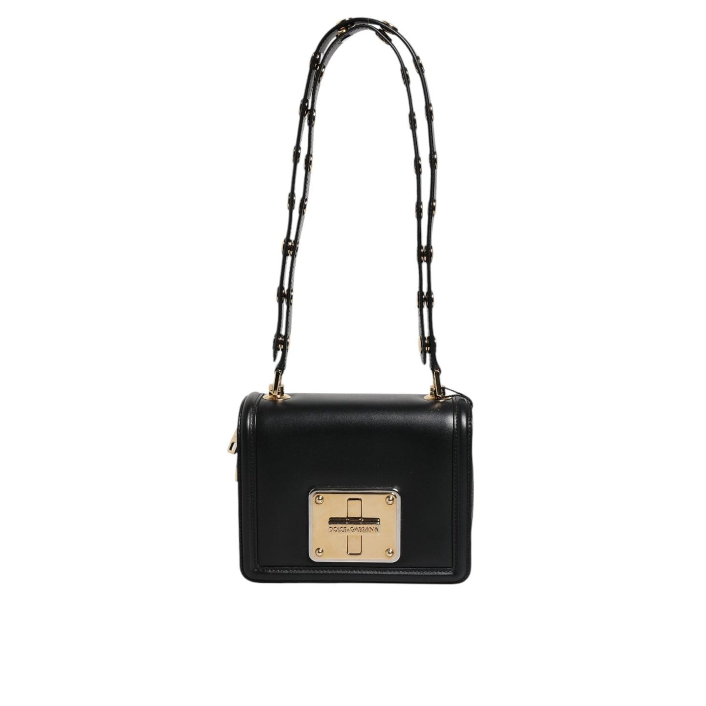 Dolce & Gabbana Black Joy Therapy Lola Studded Leather Crossbody Bag BAG4025