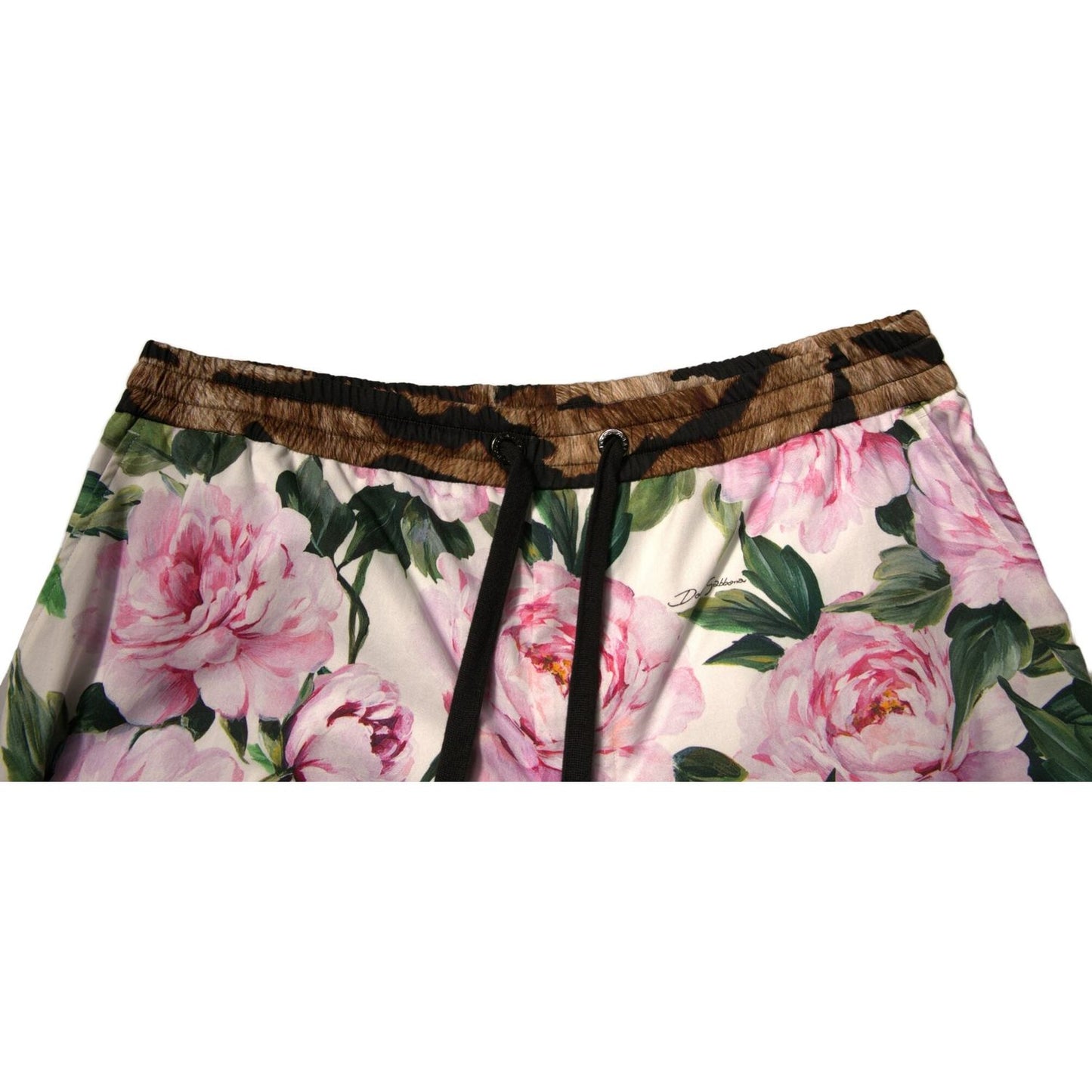 Dolce & Gabbana Multicolor Floral Cotton Men Bermuda Shorts