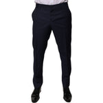 Dolce & Gabbana Dark Blue Cotton Men Dress Pants