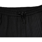 Dolce & Gabbana Black Stripes Viscose Skinny Dress Pants
