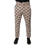 Dolce & Gabbana Beige Logo Cotton Skinny Denim Jeans