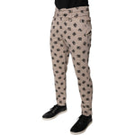 Dolce & Gabbana Beige Logo Cotton Skinny Denim Jeans