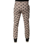 Dolce & Gabbana Beige Logo Cotton Skinny Denim Jeans