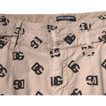 Dolce & Gabbana Beige Logo Cotton Skinny Denim Jeans