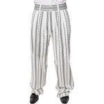 Dolce & Gabbana White Straight Formal Dress Pants