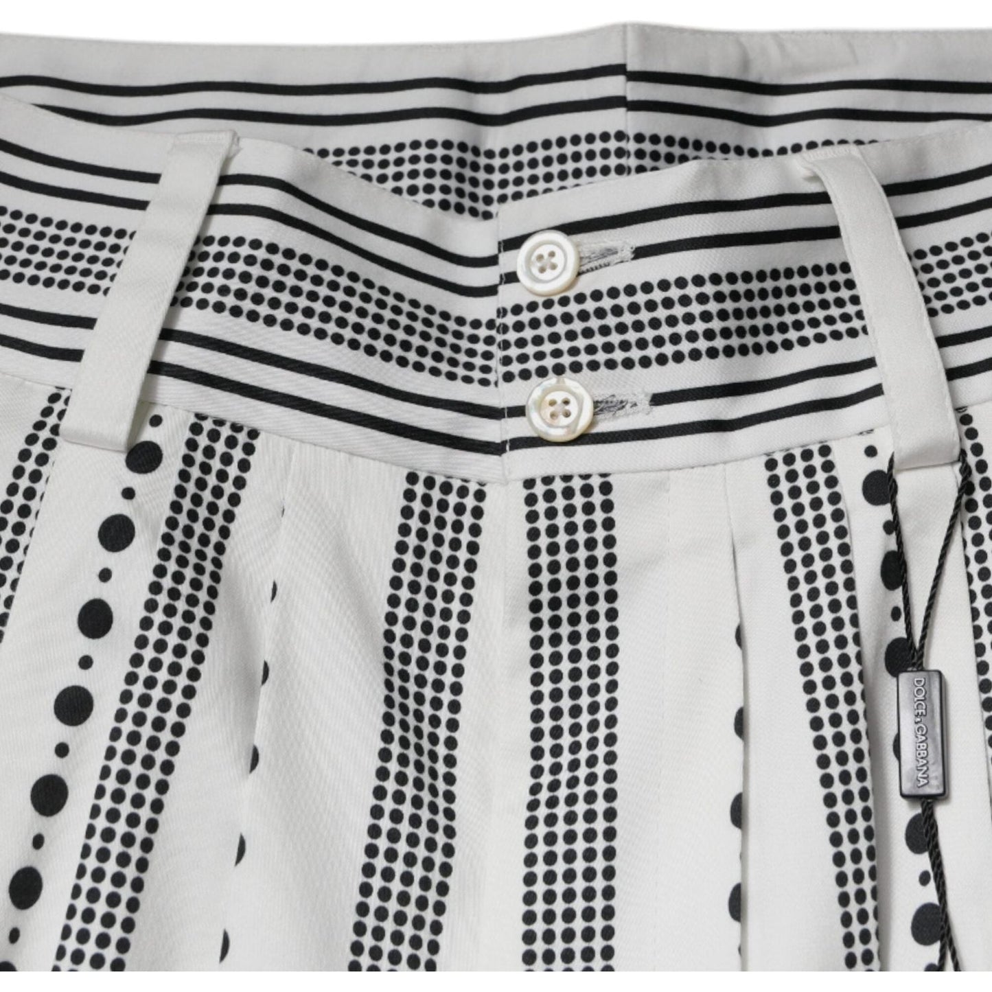 Dolce & Gabbana White Straight Formal Dress Pants