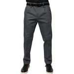 Dolce & Gabbana Gray Tapered Formal Dress Pants