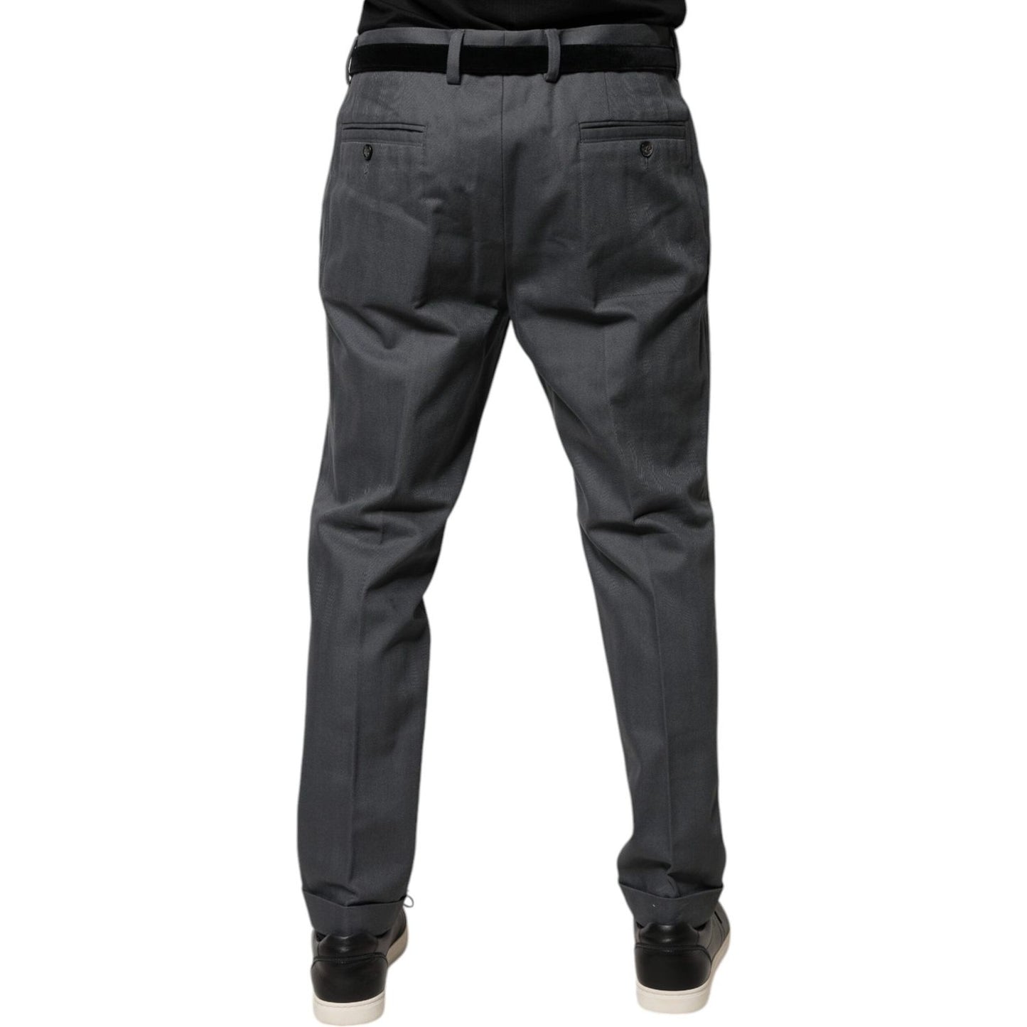 Dolce & Gabbana Gray Tapered Formal Dress Pants