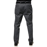 Dolce & Gabbana Gray Tapered Formal Dress Pants