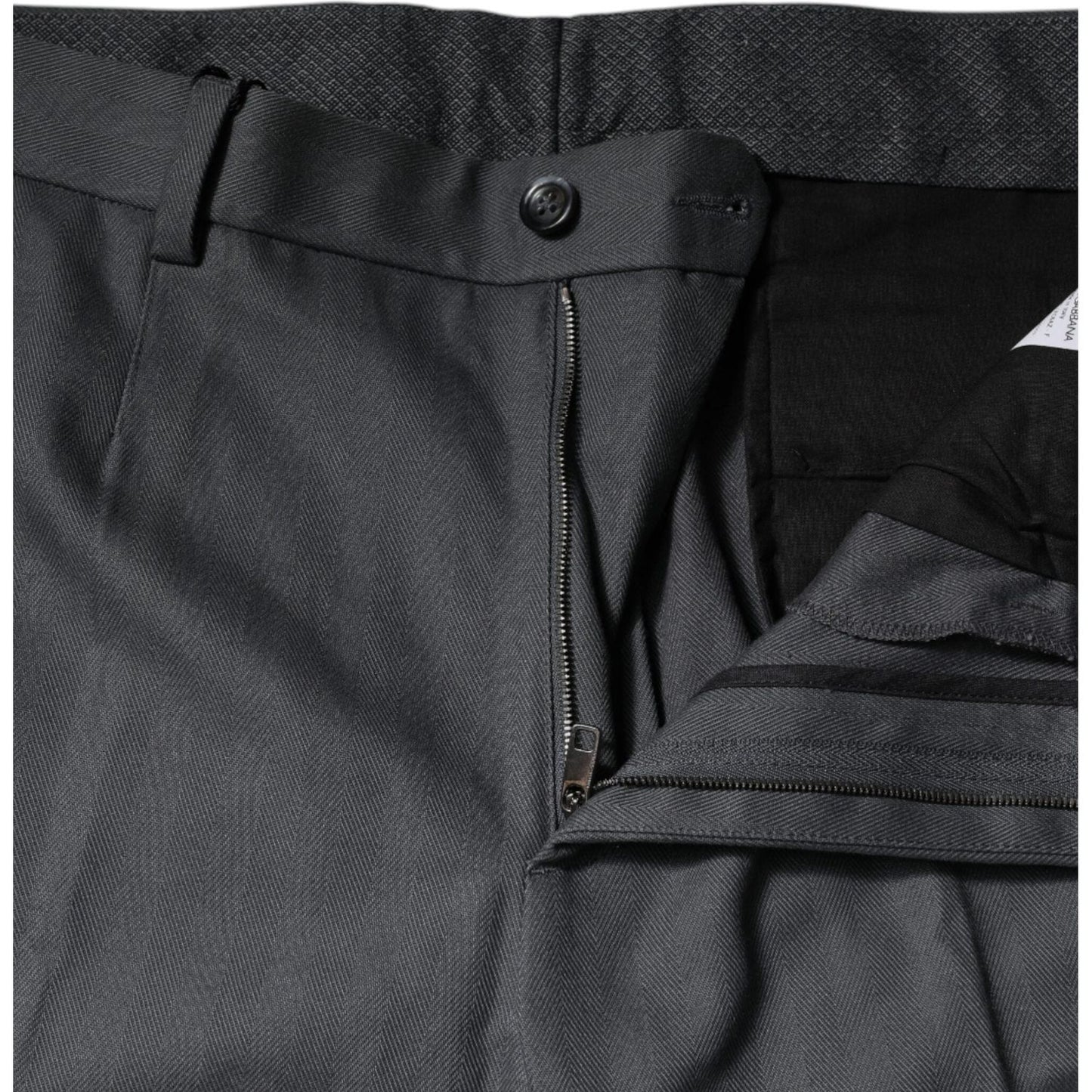 Dolce & Gabbana Gray Tapered Formal Dress Pants