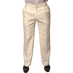 Dolce & Gabbana Off White Straight Dress Pants