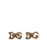 Dolce & Gabbana Gold Tone 925 Sterling Silver DG Logo Cufflink SMY10537