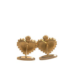 Dolce & Gabbana Gold 925 Sterling Silver DG Heart Cufflink SMY10538