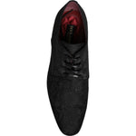 Dolce & Gabbana Black Jacquard Lace Up Derby Dress Shoes