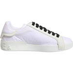 Dolce & Gabbana White Nylon Leather Low Top Sneakers Shoes