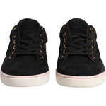 Dolce & Gabbana Black Logo Suede Leather Men Sneakers Shoes