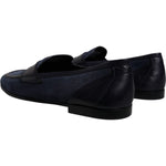 Dolce & Gabbana Blue Suede Leather Shoes Loafer Moccasin Shoes