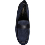 Dolce & Gabbana Blue Suede Leather Shoes Loafer Moccasin Shoes