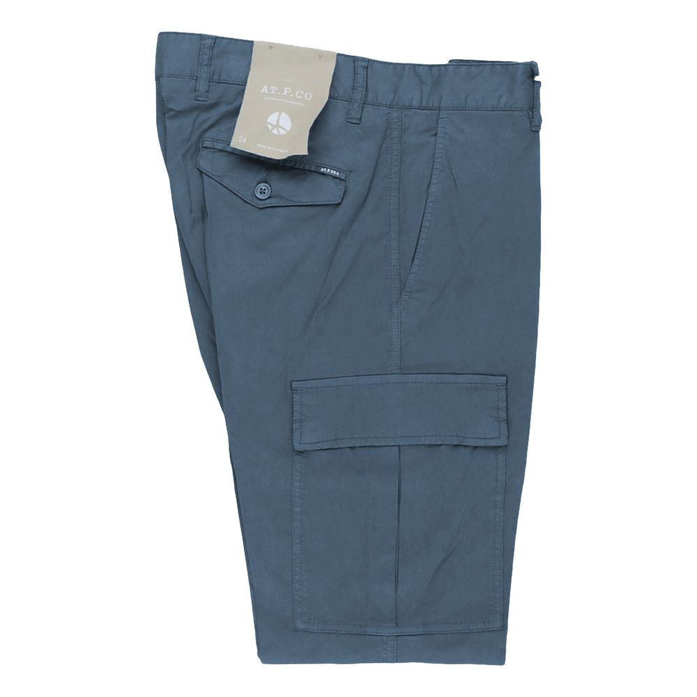 AT.P.CO Light Blue Cotton Men Trouser AT-14661-IT44 | XS