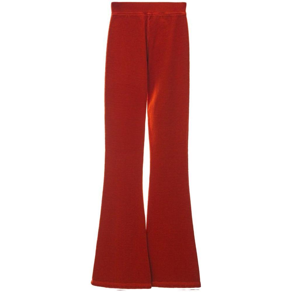 Dsquared² Red Cotton Flared Pant