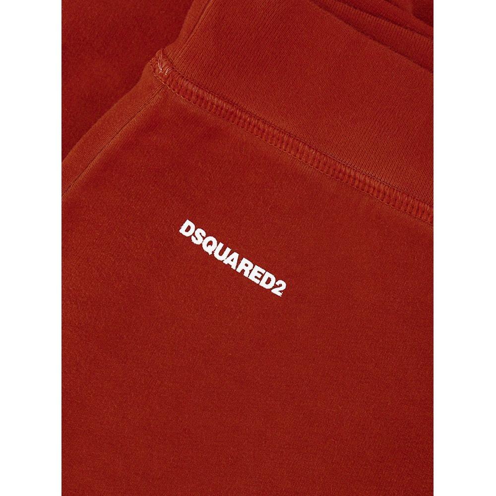 Dsquared² Red Cotton Flared Pant