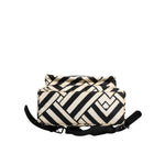 Dolce & Gabbana Black White Nylon Leather Travel Back Pack Bag BAG4061