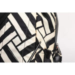Dolce & Gabbana Black White Nylon Leather Travel Back Pack Bag BAG4061