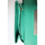 Dolce & Gabbana Emerald Green CalfskinLeather DG Logo Shoulder Bag BAG4000