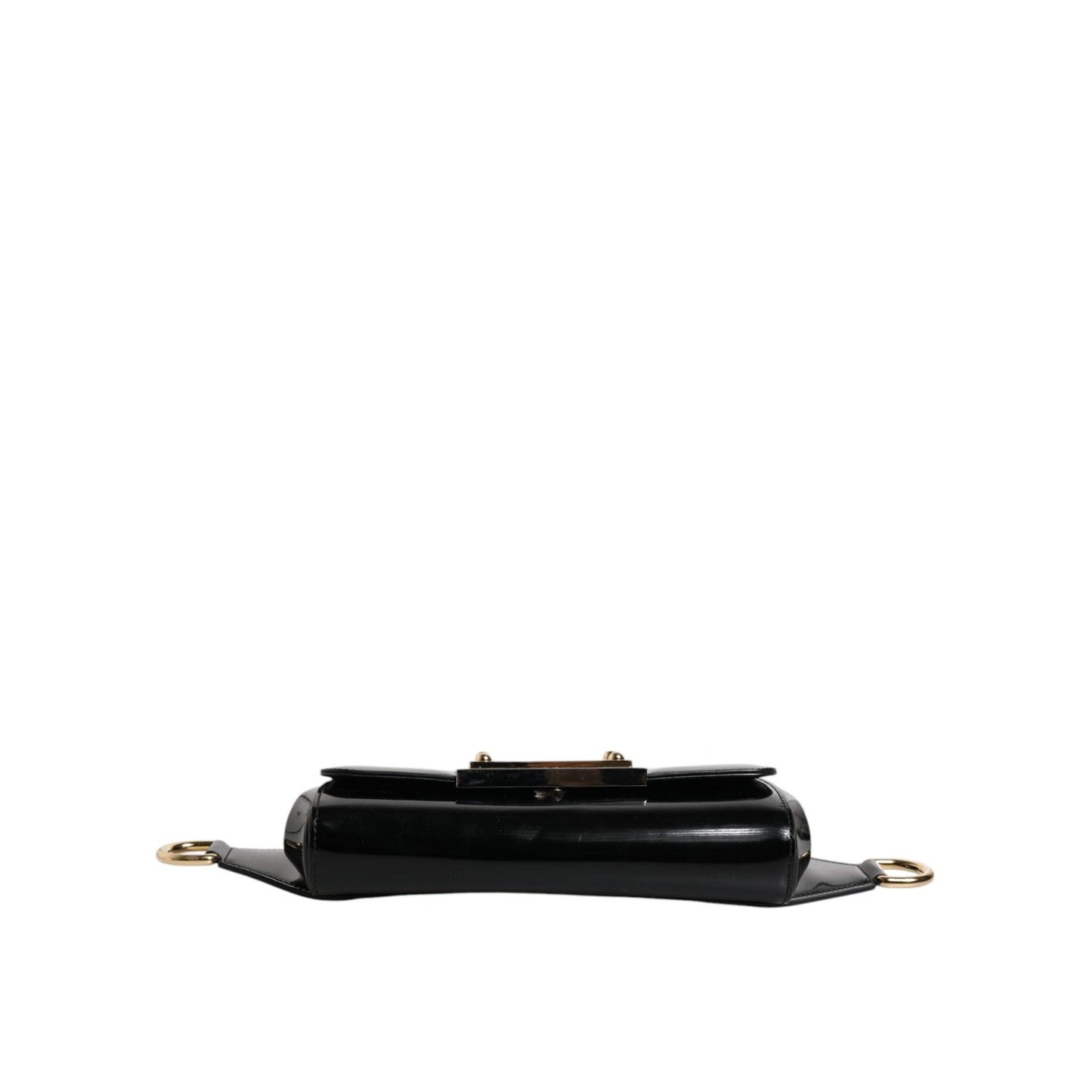 Dolce & Gabbana Black Calfskin Leather DG Logo Shoulder Bag BAG4007
