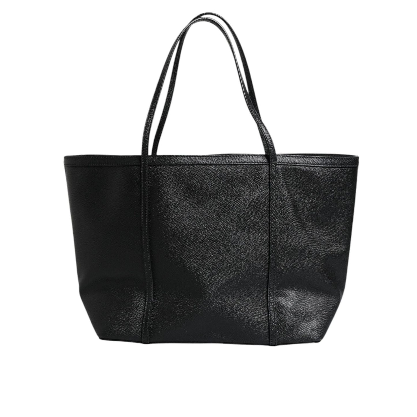 Dolce & Gabbana Black Leather Miss Escape Shopping Tote Bag BAG4057