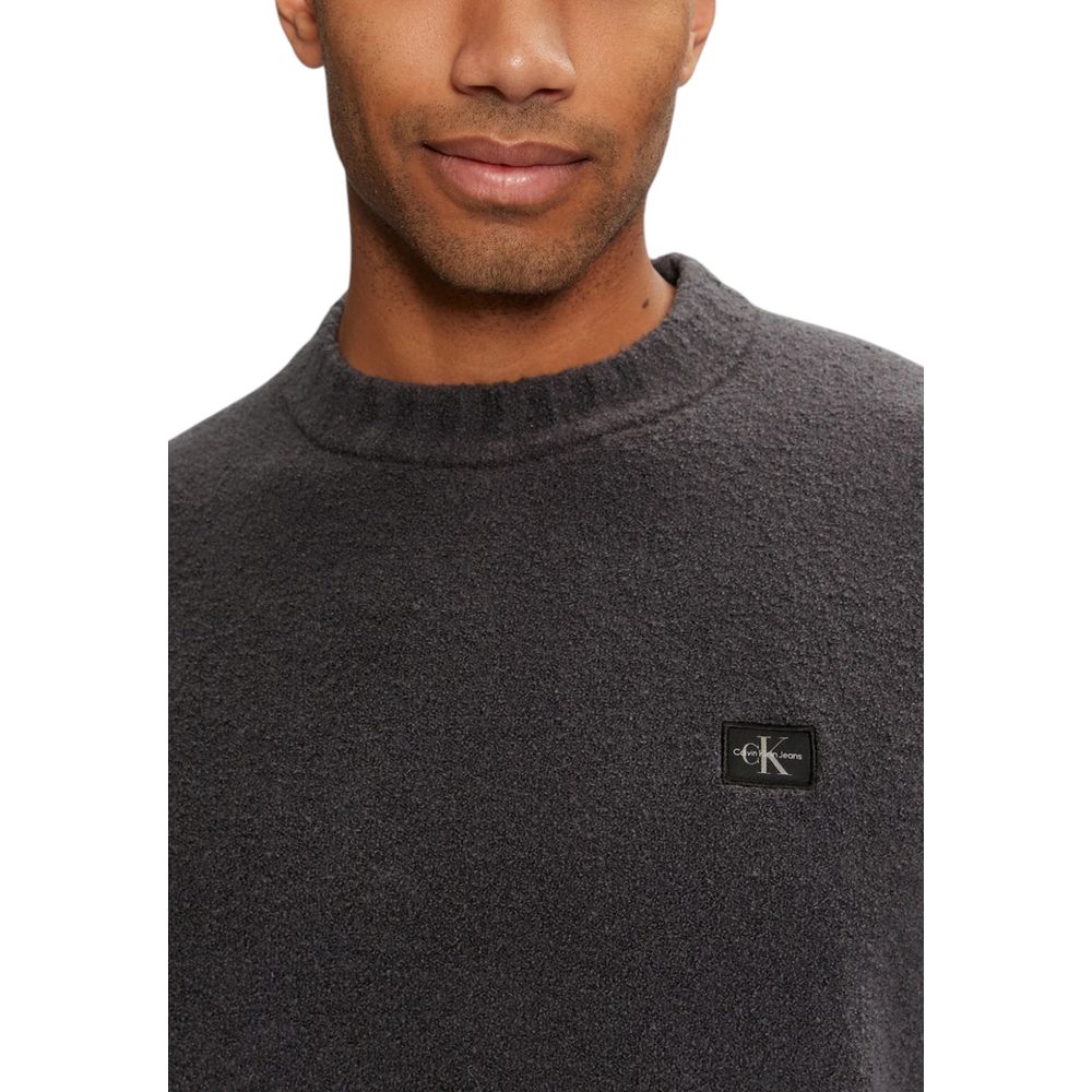 Calvin Klein Jeans Gray Cotton Sweatshirt
