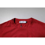 Dolce & Gabbana Red DG Logo Cotton Crew Neck T-shirt