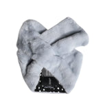 Dolce & Gabbana Powder Blue Mink Fur Neck Warmer Scarf MS7120