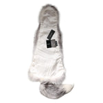 Dolce & Gabbana White Fox Fur Neck Wrap Warmer Winter Scarf MS7121