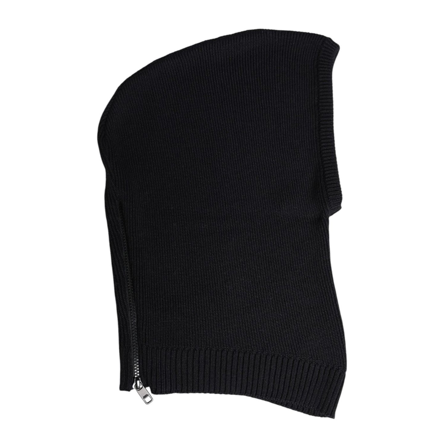 Dolce & Gabbana Black Wool Whole Head Wrap Balaclava Hat HAT9729