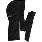 Dolce & Gabbana Black Floral Lace Whole Head Wrap Hat