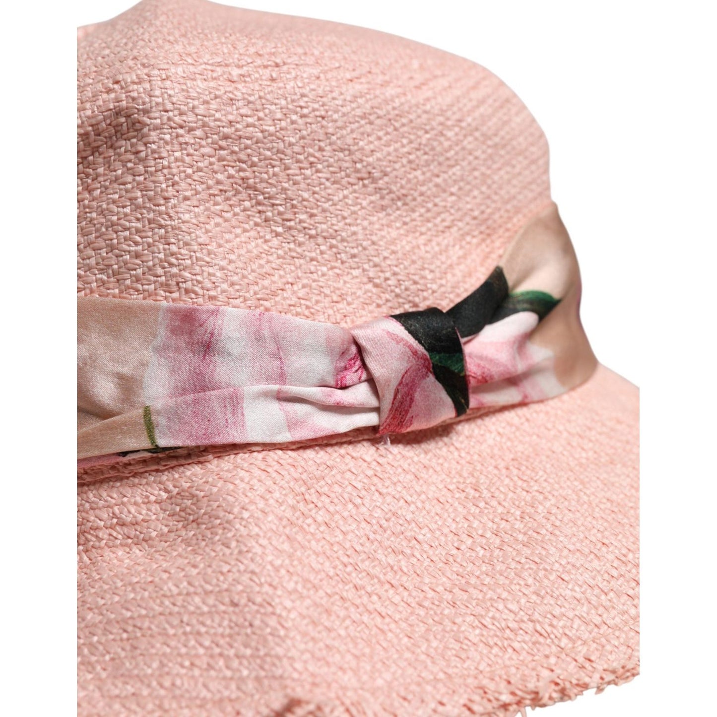 Dolce & Gabbana Pink Cotton Wide Brim Bucket Hat HAT9760-59