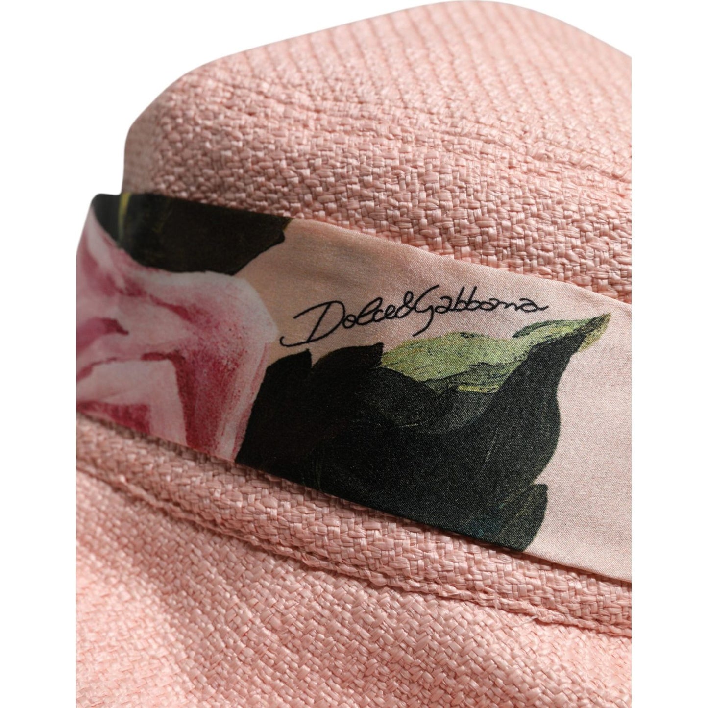 Dolce & Gabbana Pink Cotton Wide Brim Bucket Hat HAT9760-59
