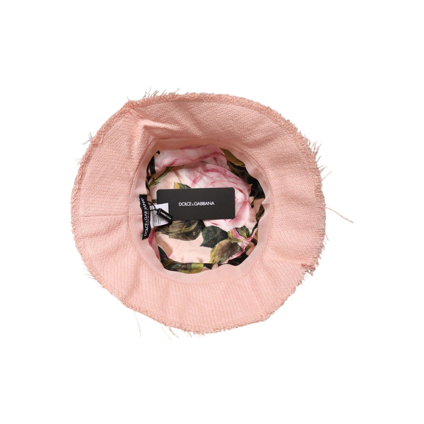 Dolce & Gabbana Pink Cotton Wide Brim Bucket Hat HAT9760-59
