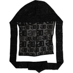 Dolce & Gabbana Black Logo Mesh Whole Head Wrap Hat